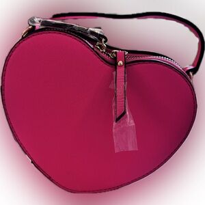 Pink Heart-Shaped Women's Bag-NWT